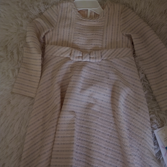 Bonnie baby pink lurex dress. Size 24months - Picture 4 of 7